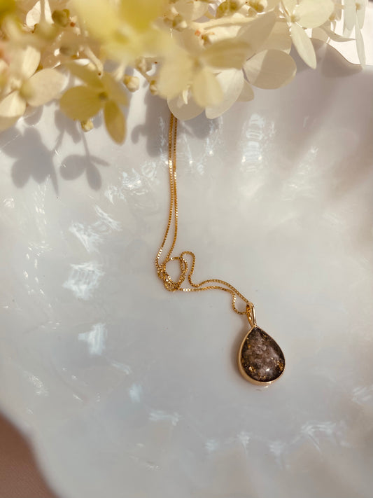 14K Gold Celeste Pear Pendant