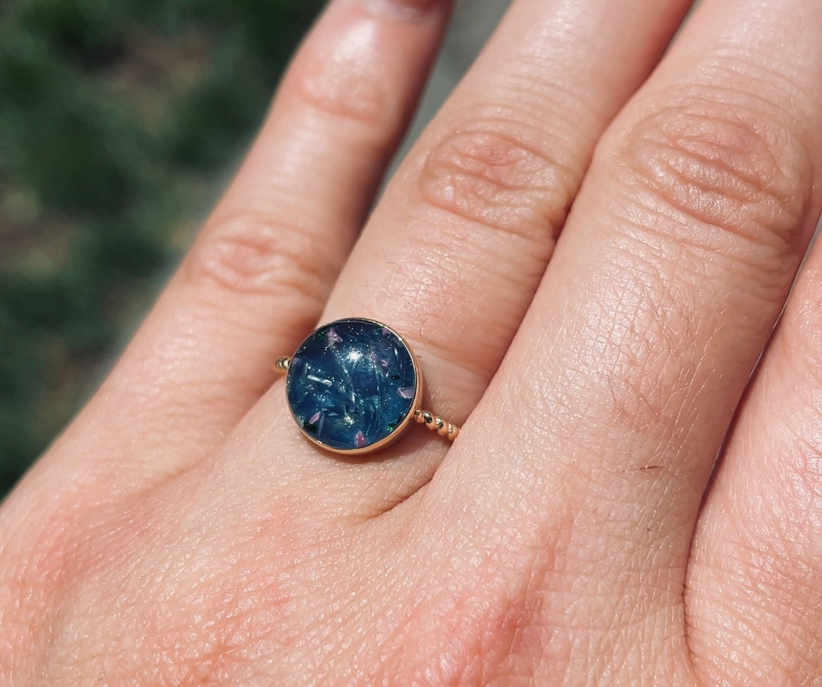 Bague d'héritage torsadée en or 14 carats