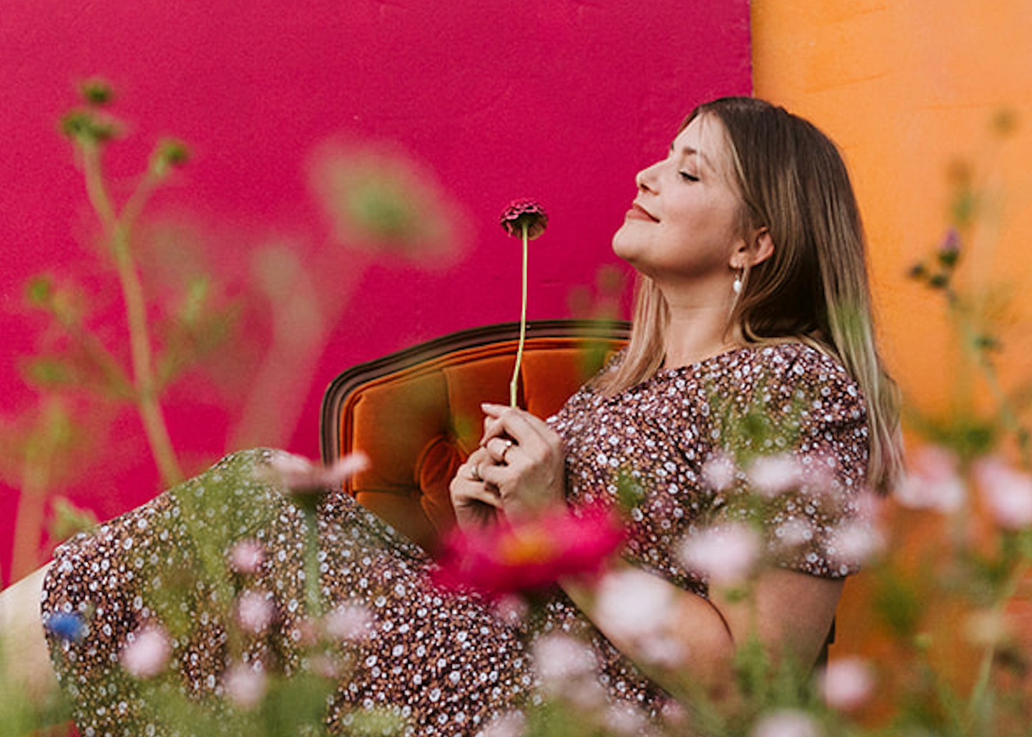 Goddess Dangle Oval Earrings