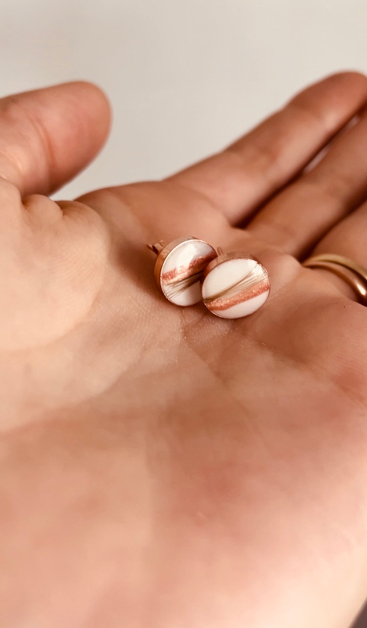 Halo Round Earrings