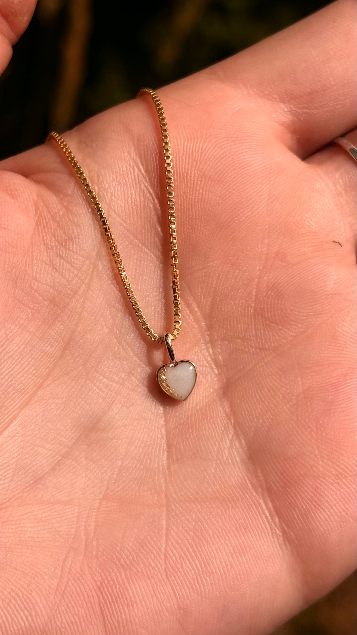 14K Gold Heart Pendant Necklace