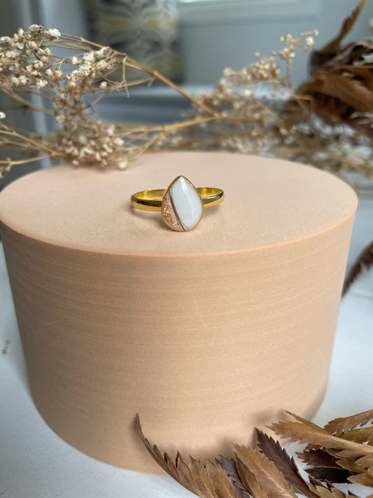 Celeste Pear Stone Ring